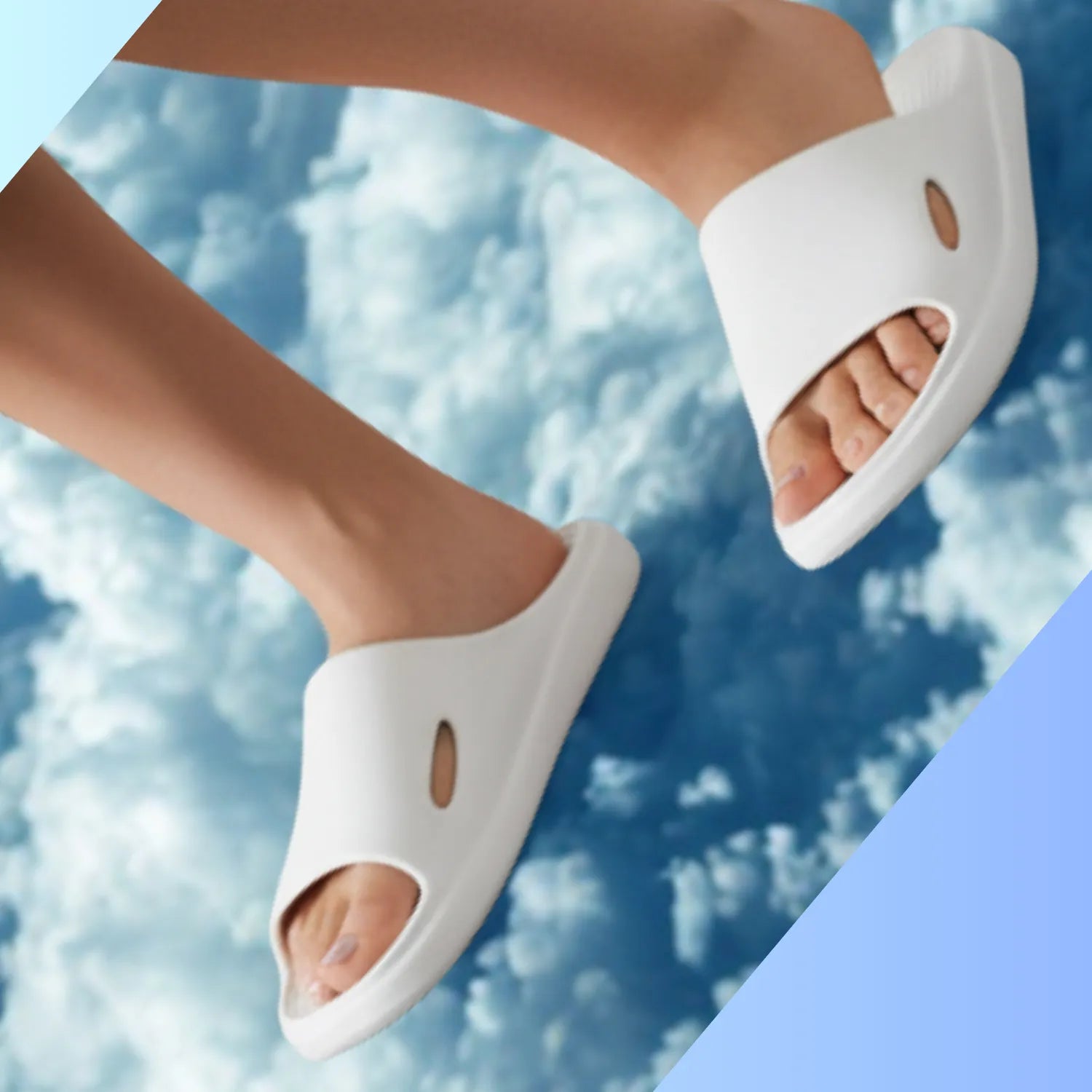 Chinelo branco confort leveza macies