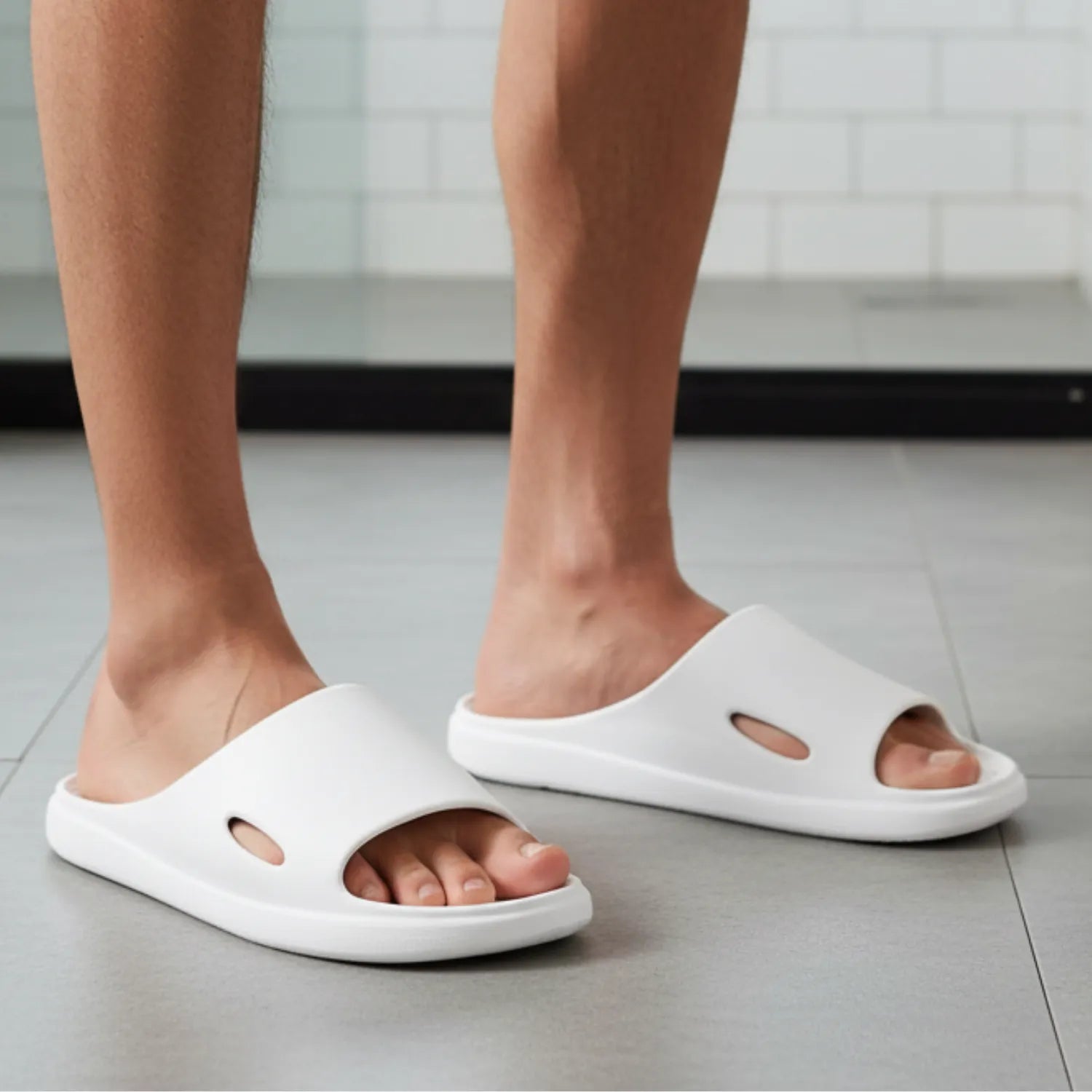 Chinelo branco confort unissex