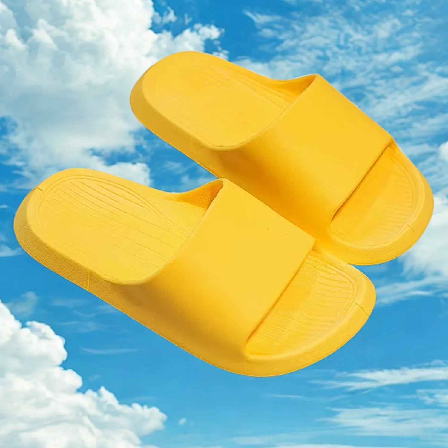 Chinelo infantil amarelo meninos meninas frescor confort