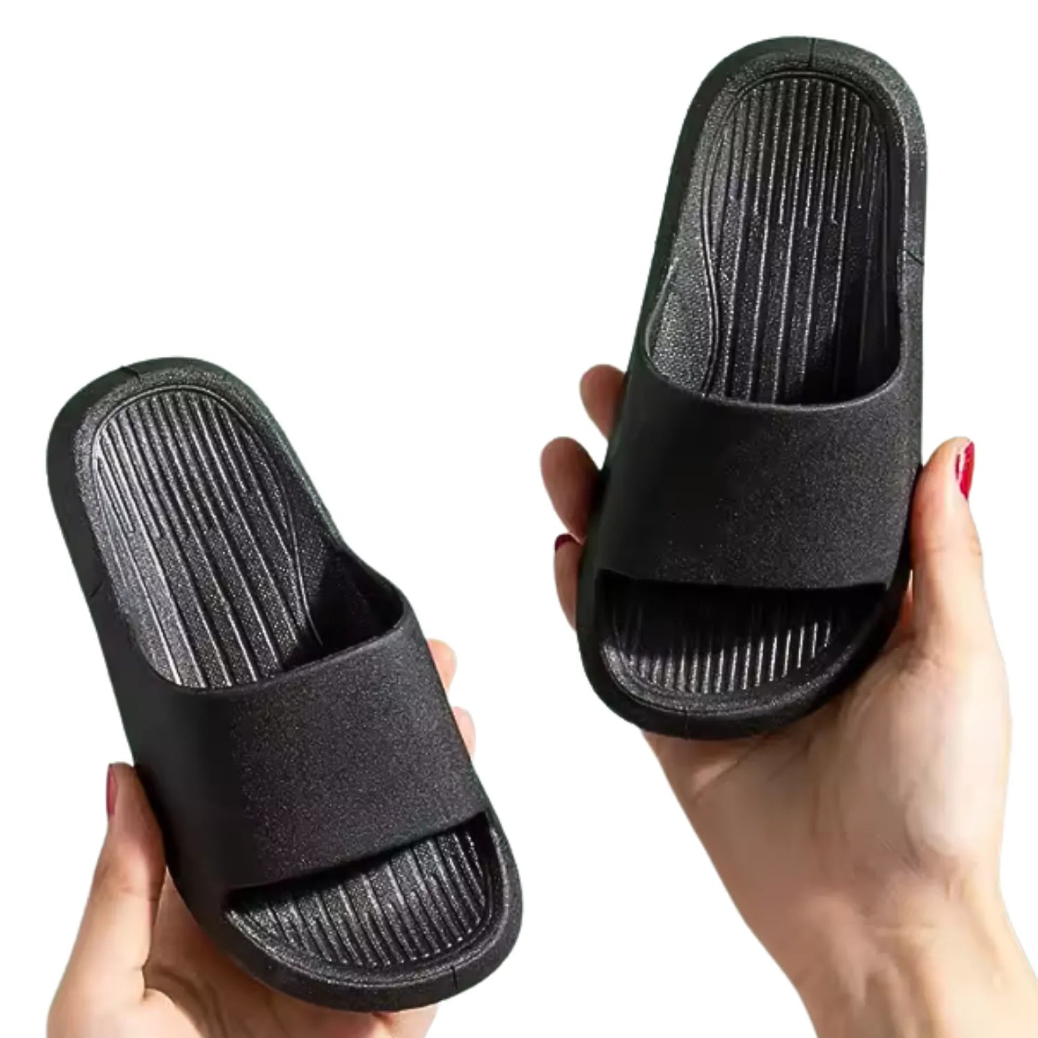 Chinelo infantil e preto meninos meninas confort