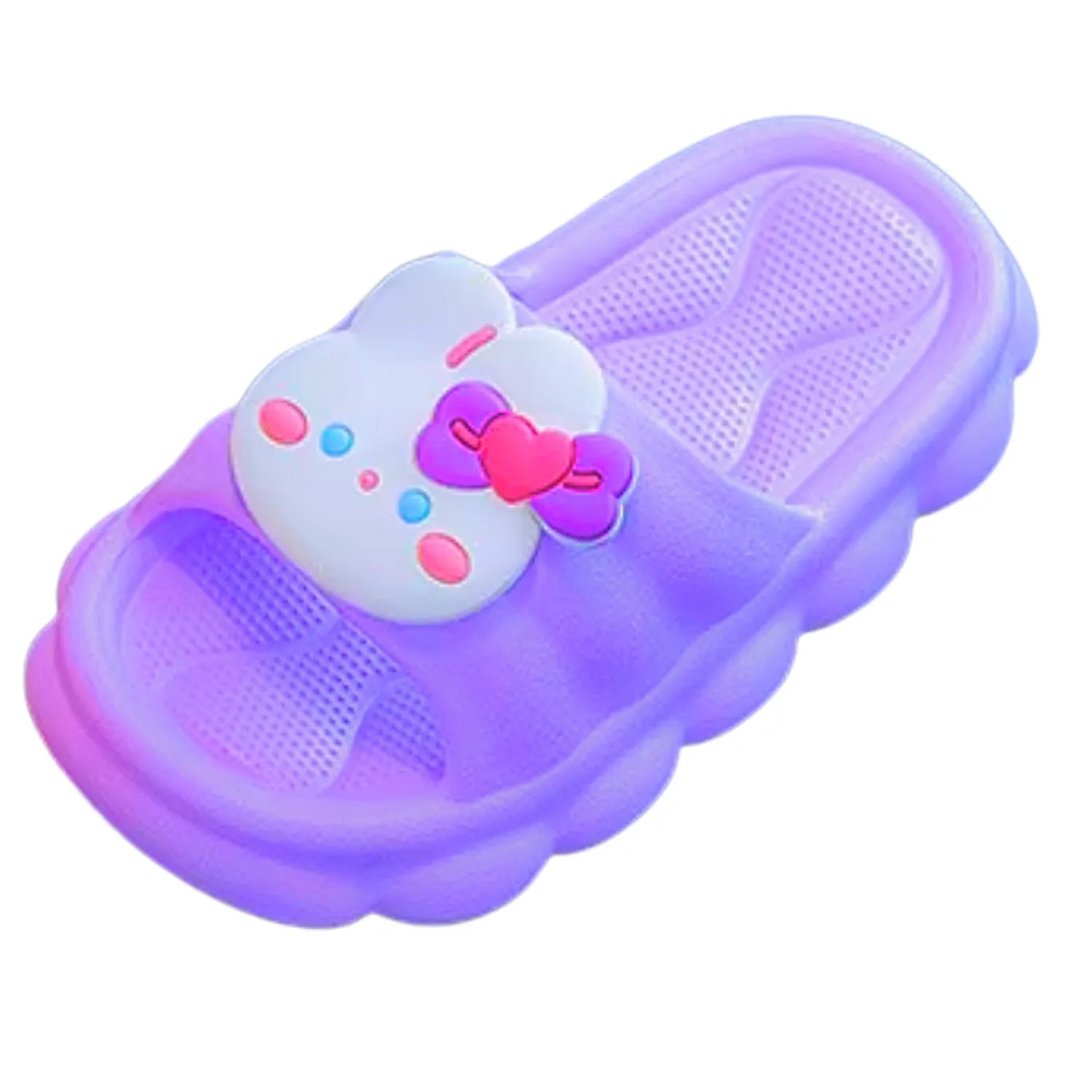 Chinelo infantil lilás bichinho meninos meninas macio flexível verão