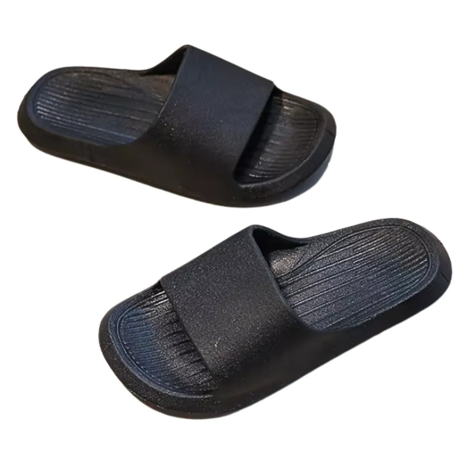 Chinelo infantil preto meninos meninas confort