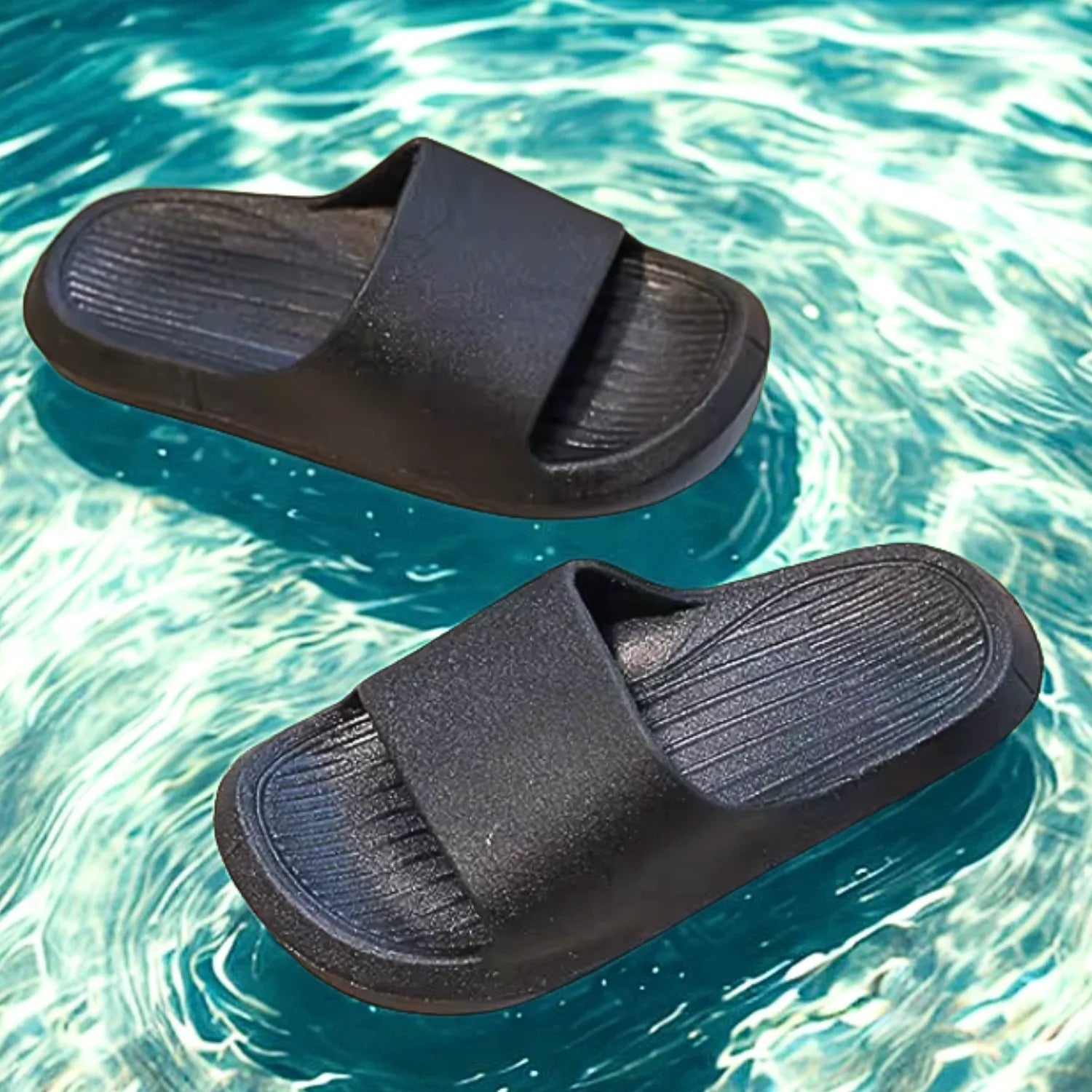 Chinelo infantil preto meninos meninas e lazer