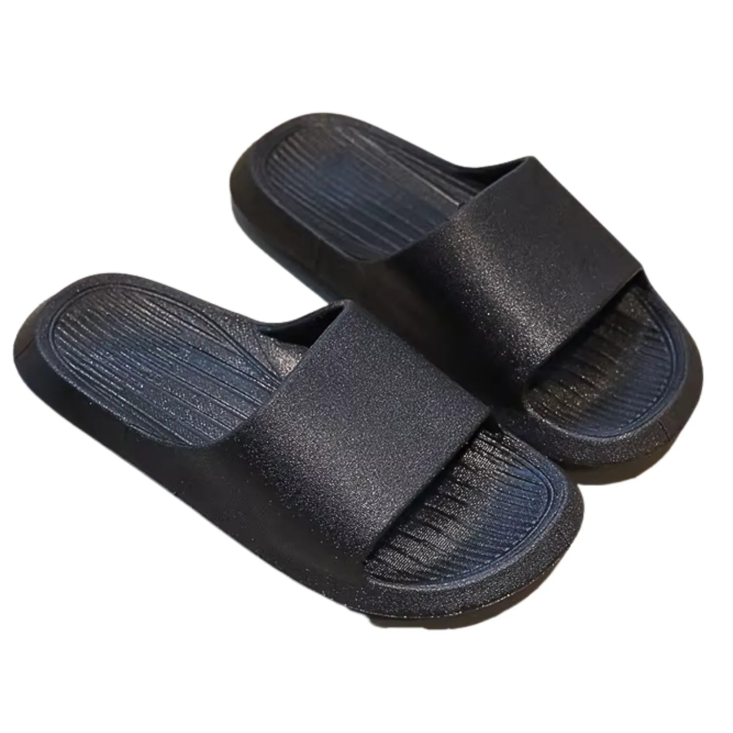 Chinelo infantil preto meninos meninas macio flexível verão