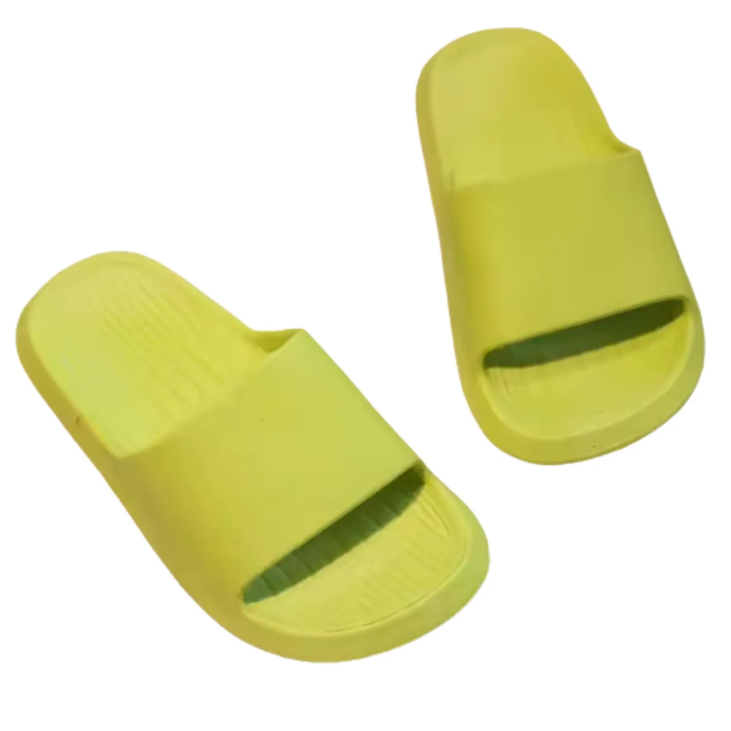 Chinelo infantil verde claro meninos meninas macio flexível verão