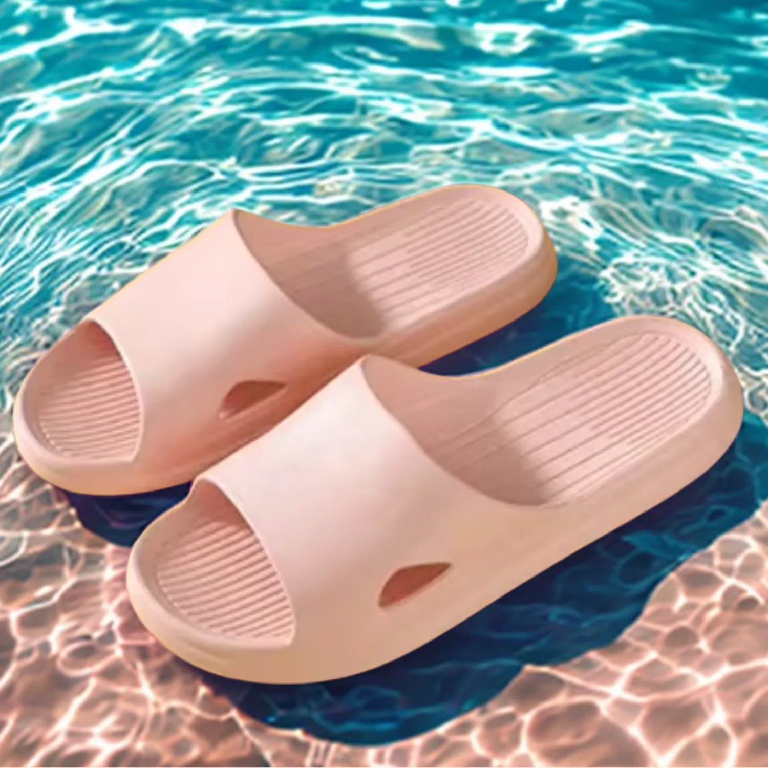 Chinelo rosa silencioso lazer e praia