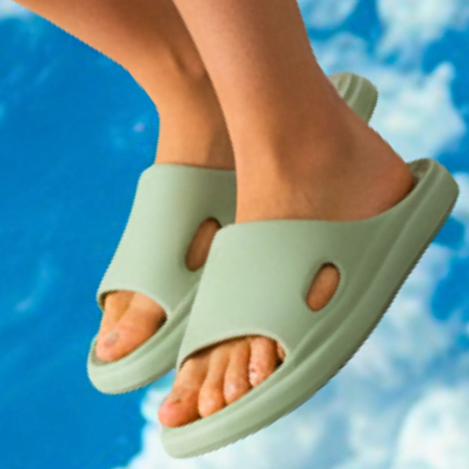 Chinelo verde confort leveza macies