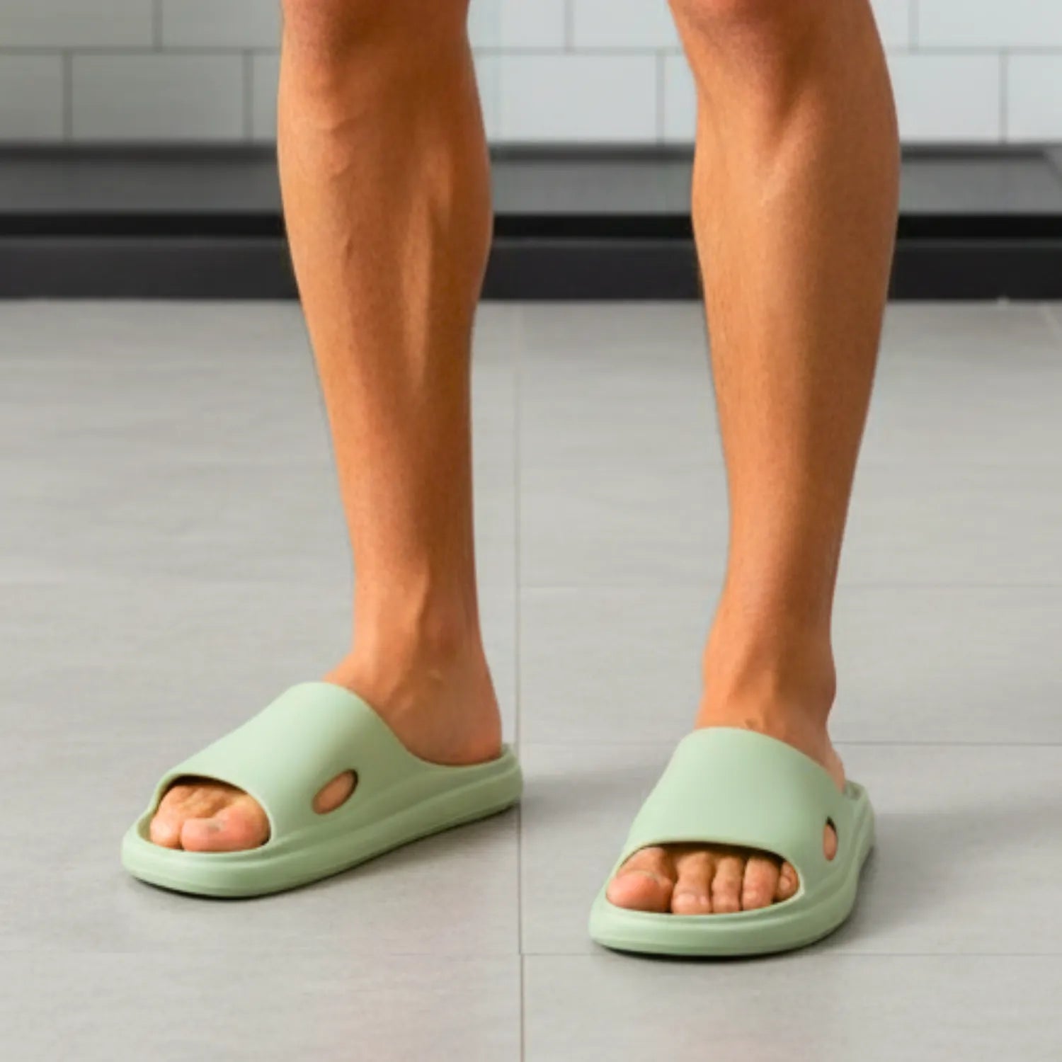 Chinelo verde confort unissex