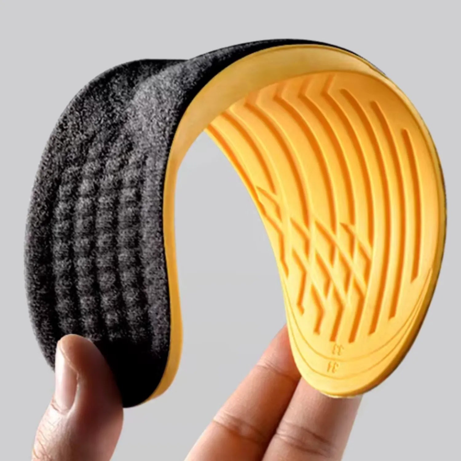 Palmilha ortopédica de correção postural e de pernas o/x flexível e macio