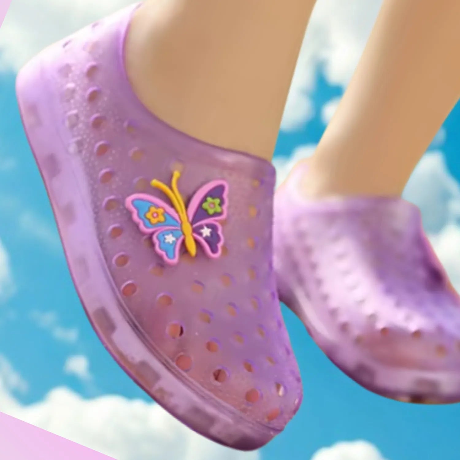 sandália fechada infantil roxo lilás unissex leve frescor