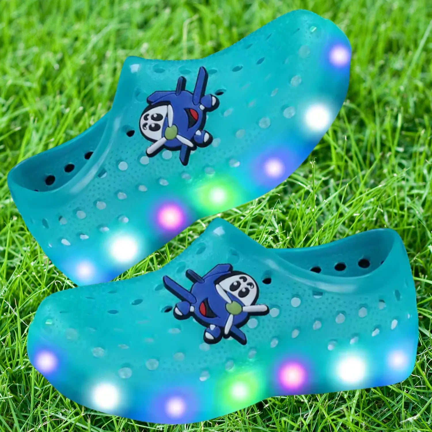 sandália fechada infantil verde praia antiderrapante