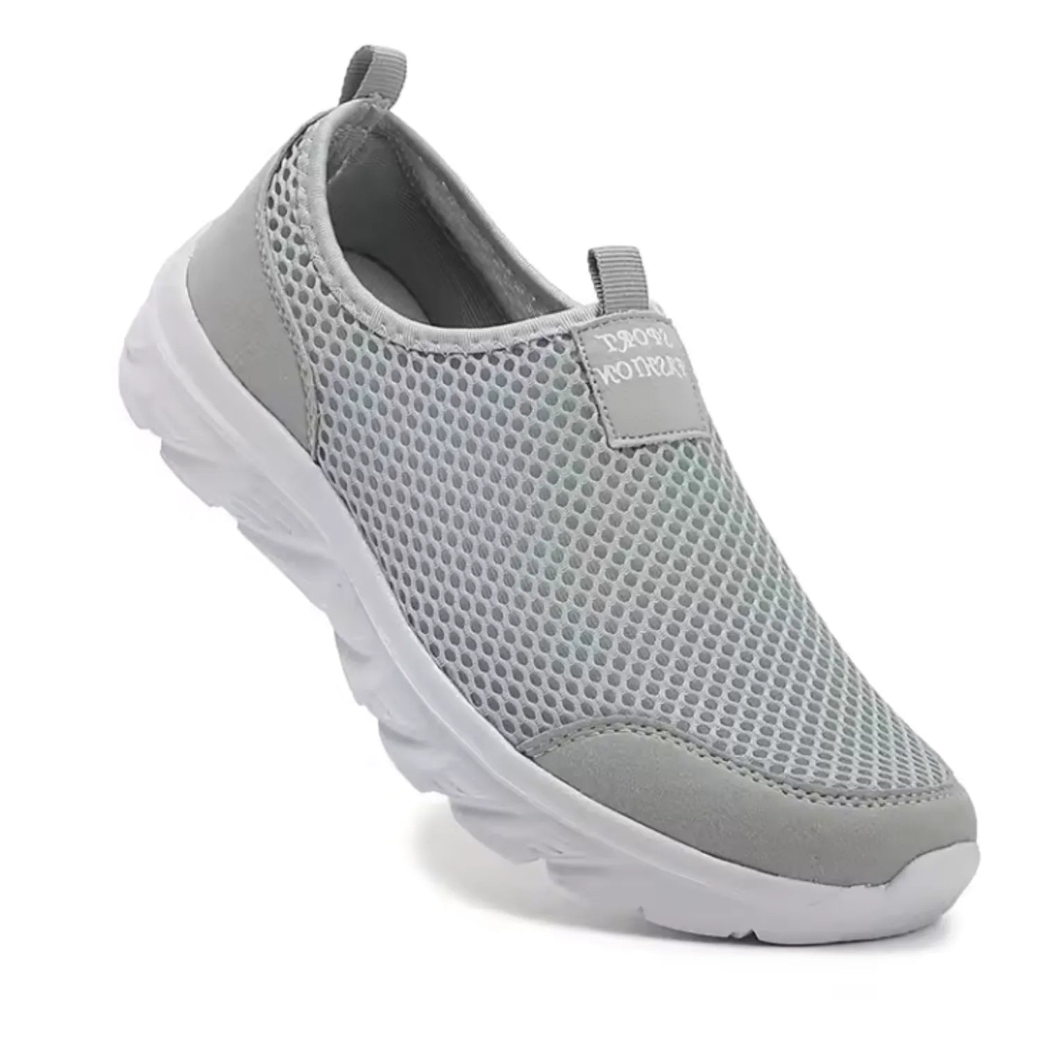 tenis cinza claro masculino e antiderrapante