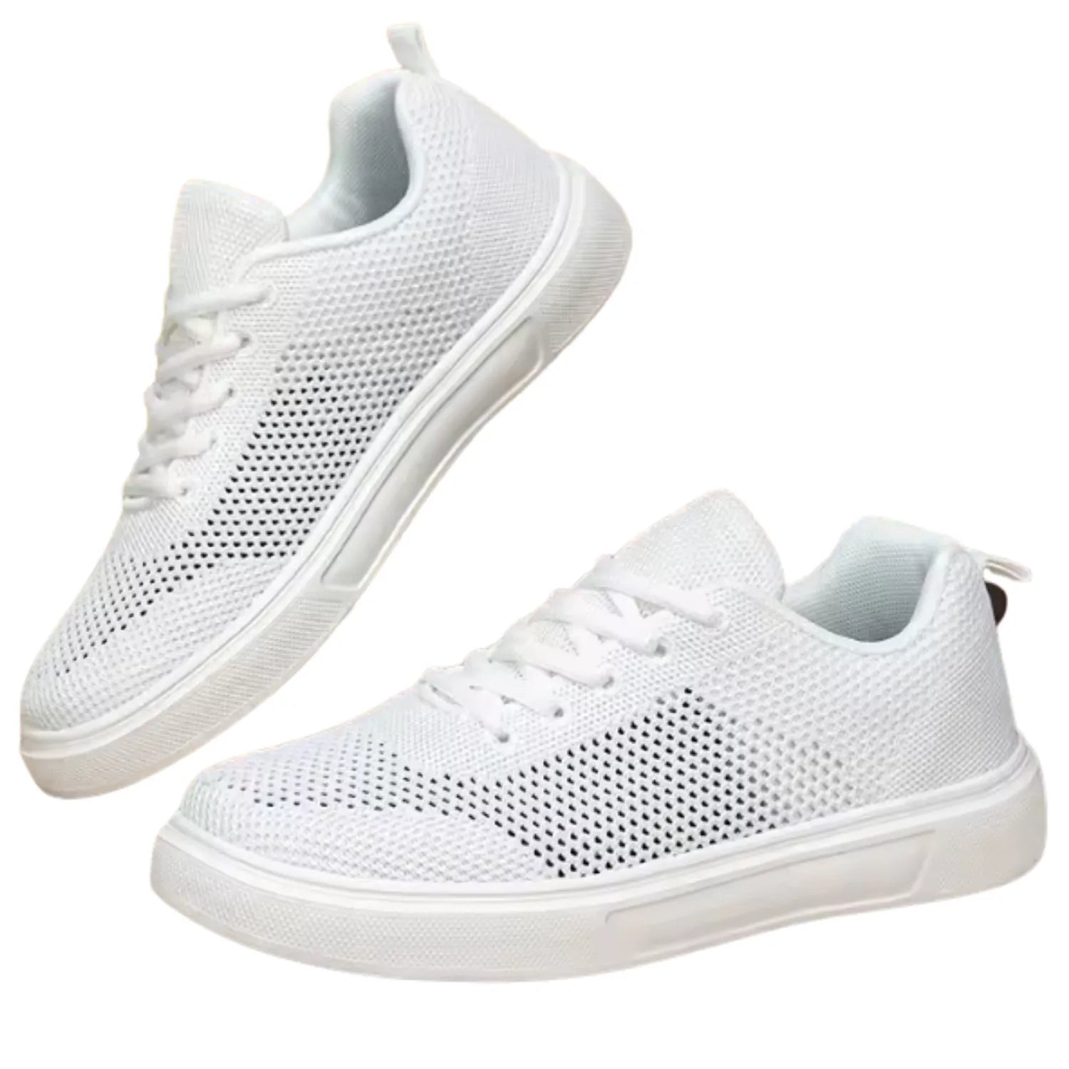 tênis feminino branco de malha presença