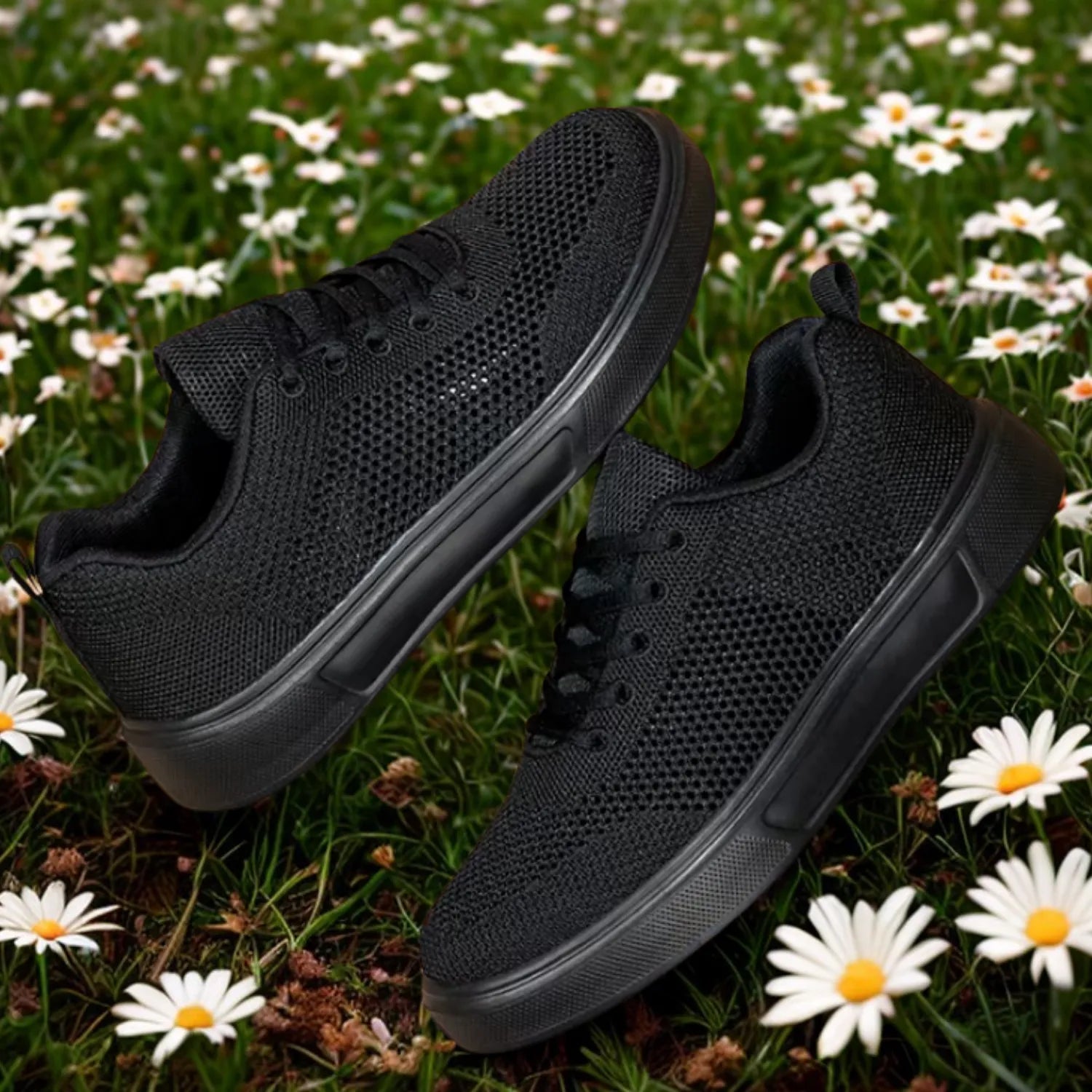 tênis feminino preto malha macio suavidade