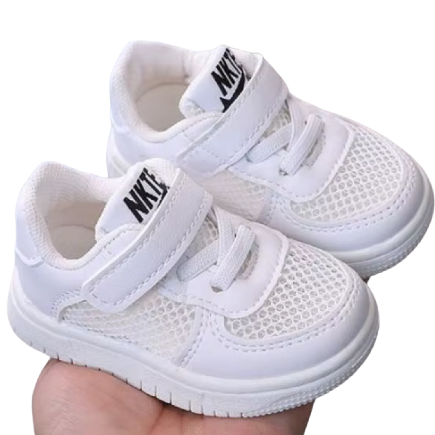 tenis infantil branco respiravel