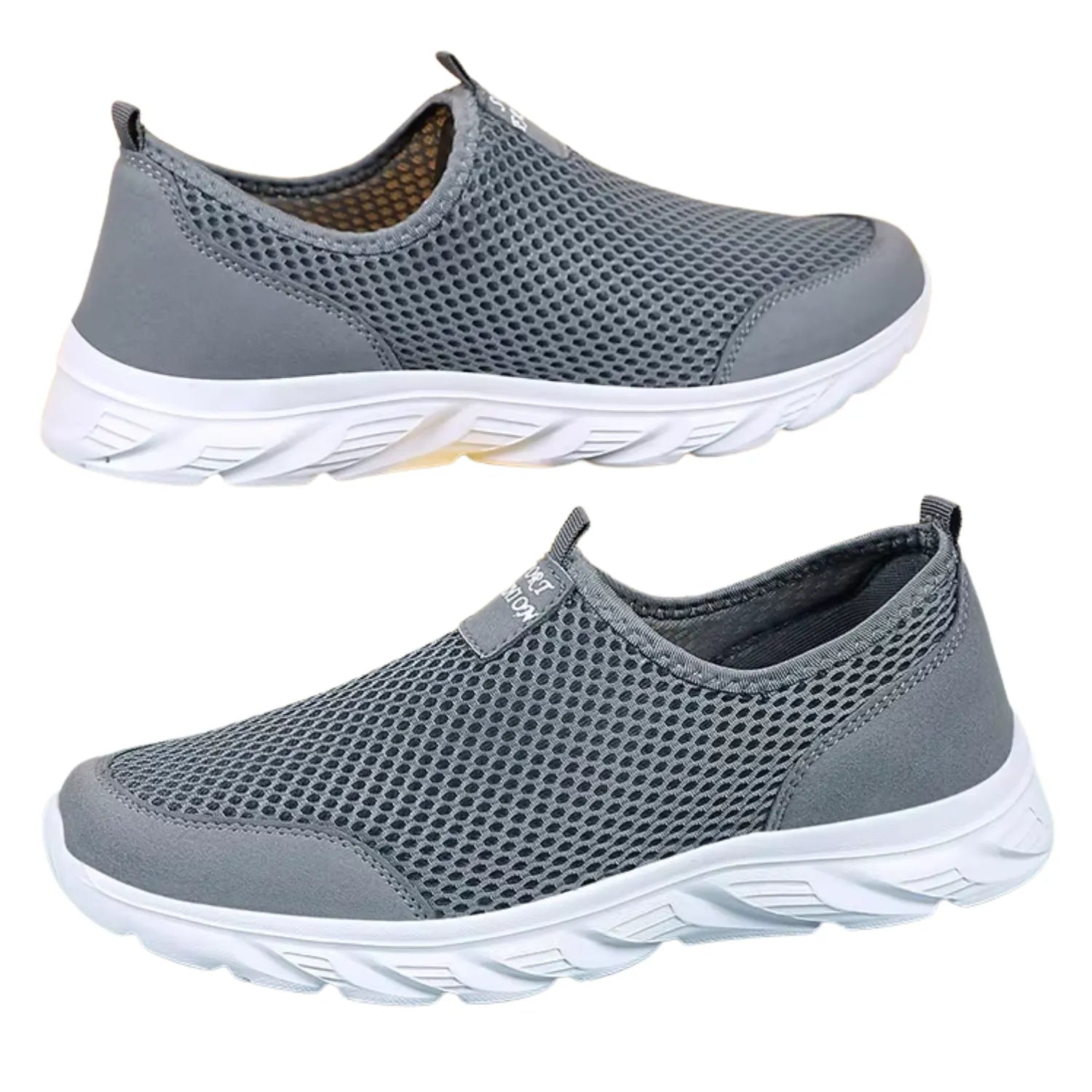 tenis masculino cinza escuro e sem cadarco