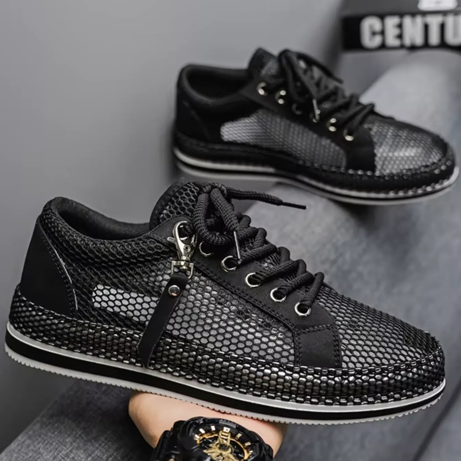 tenis-masculino-preto-presença