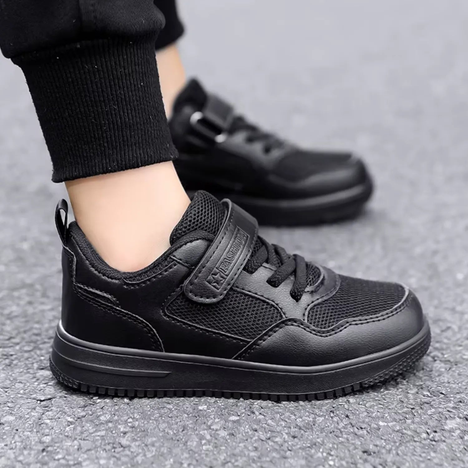 tenis unissex preto respirável