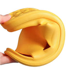 Chinelo amarelo silencioso unissex flexível macio