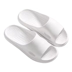 Chinelo branco silencioso unissex flexível macio confort antiderrapante moda