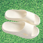 Chinelo branco silencioso unissex flexível macio confort