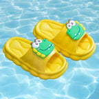 Chinelo infantil amarelo bichinho meninos meninas e lazer