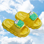 Chinelo infantil amarelo bichinho meninos meninas frescor confort