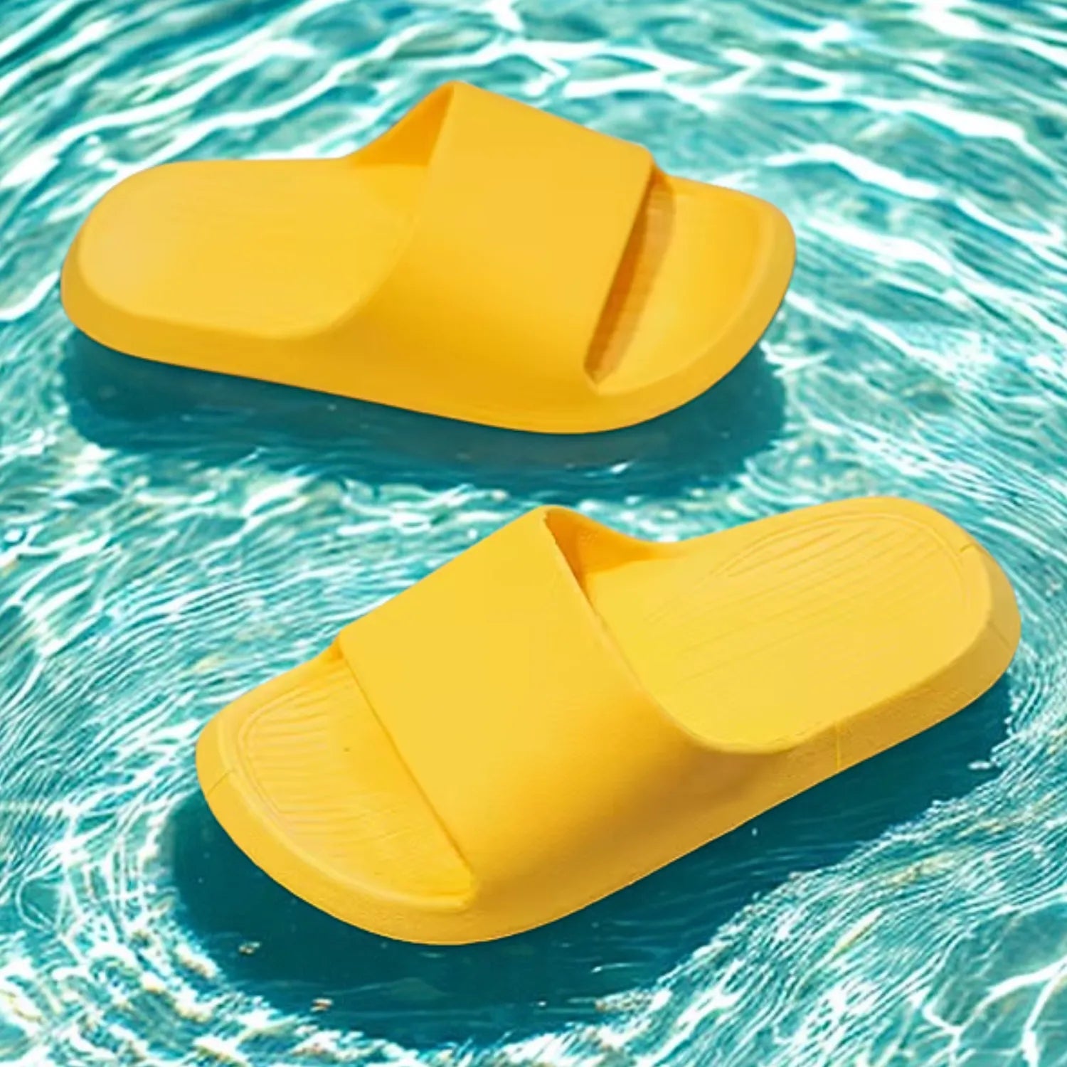 Chinelo infantil amarelo meninos meninas e lazer