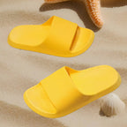 Chinelo infantil amarelo meninos meninas lazer, praia, verão