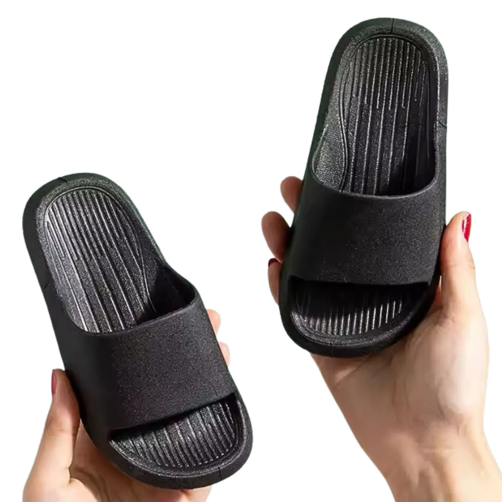 Chinelo infantil e preto meninos meninas confort