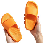Chinelo infantil laranja meninos meninas confort