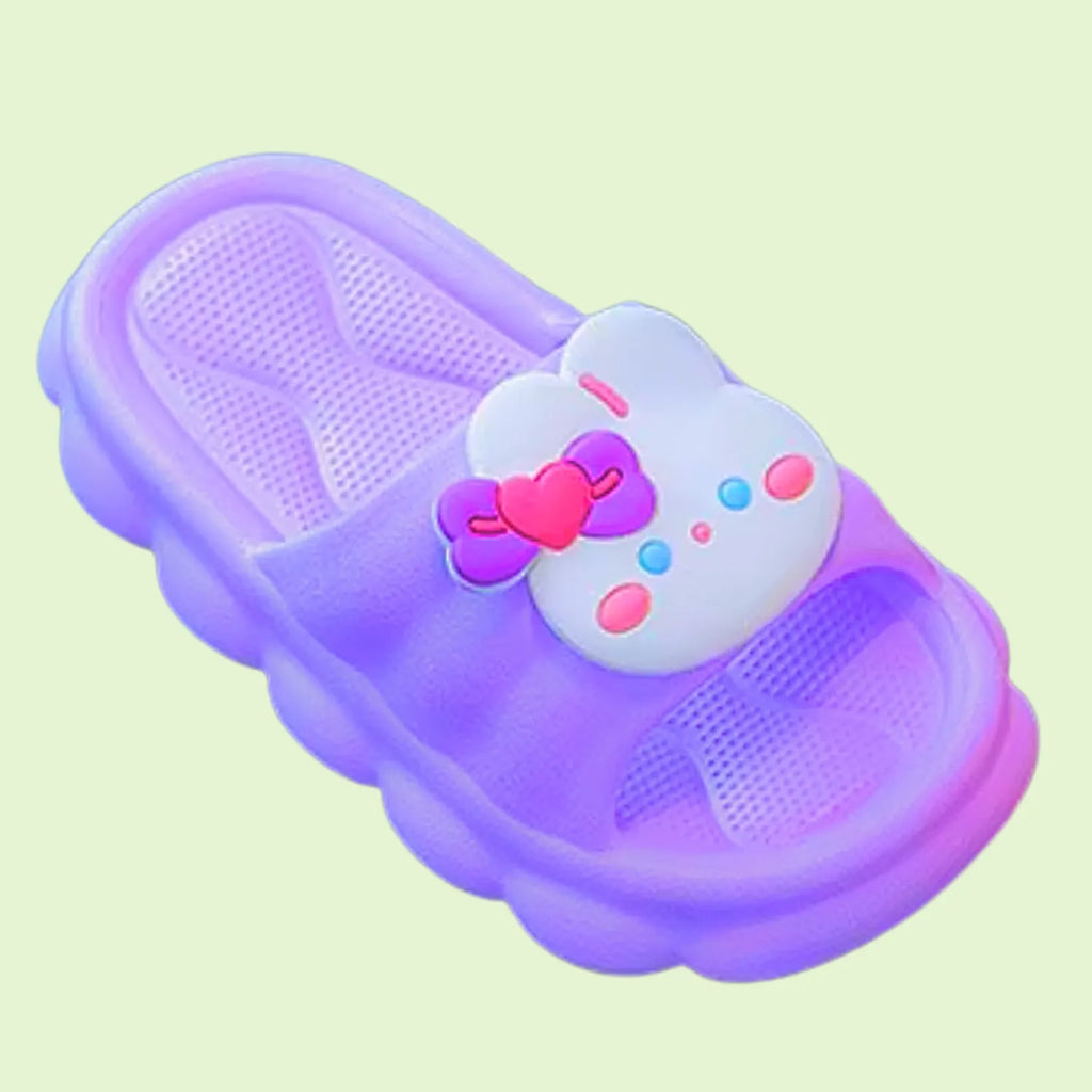 Chinelo infantil lilás bichinho meninos meninas confort
