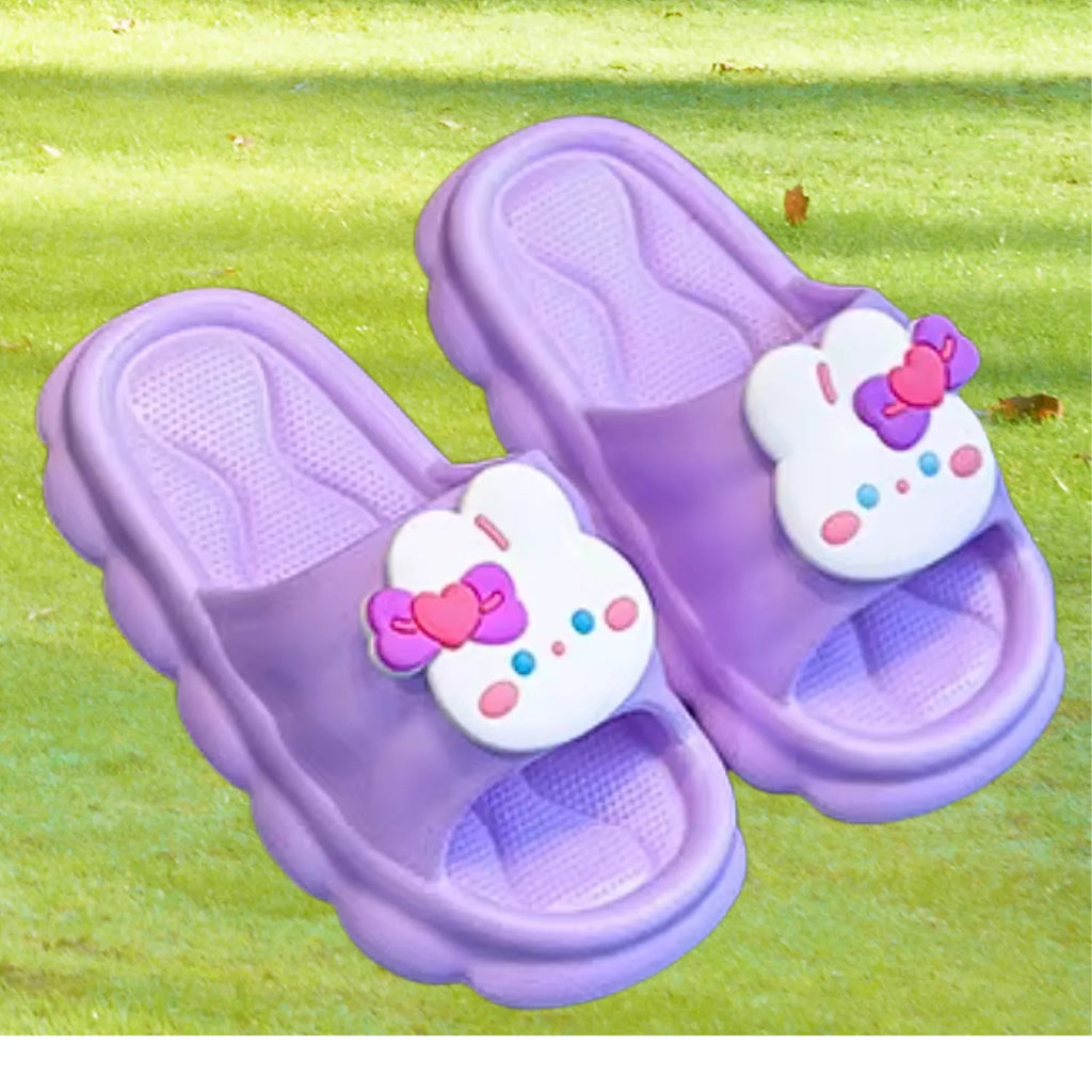 Chinelo infantil lilás bichinho meninos meninas lazer, praia, verão