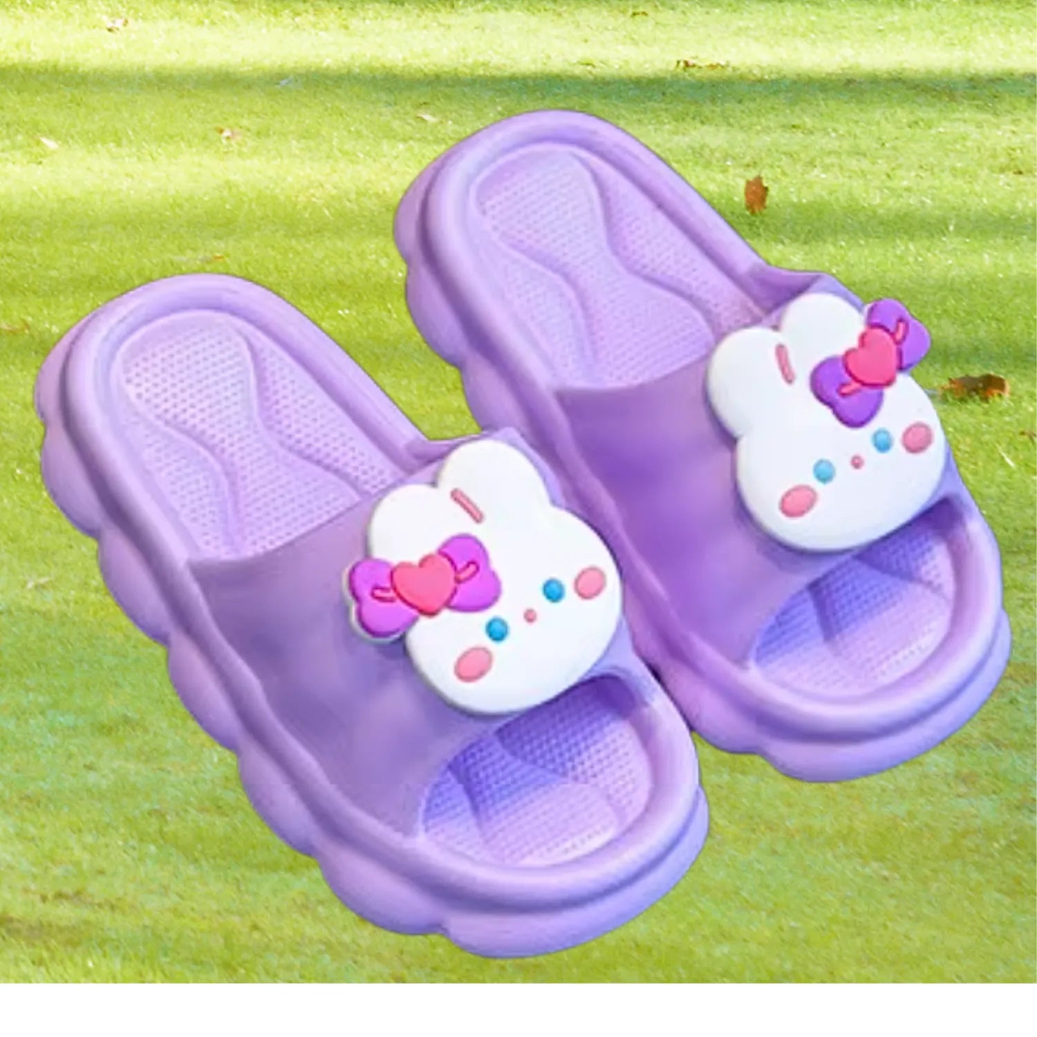 Chinelo infantil lilás bichinho meninos meninas lazer, praia, verão