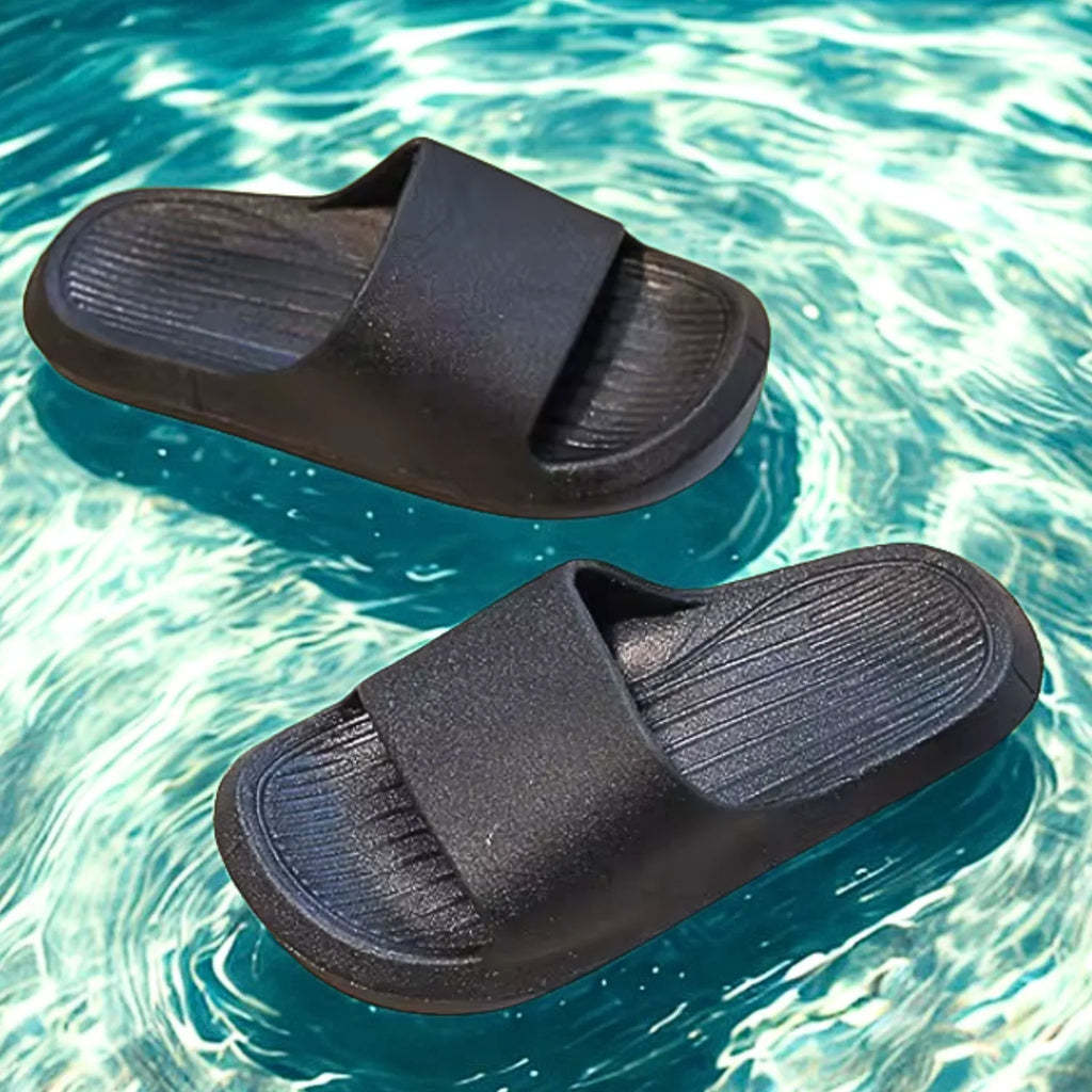 Chinelo infantil preto meninos meninas e lazer