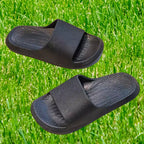 Chinelo infantil preto meninos meninas, lazer, verão