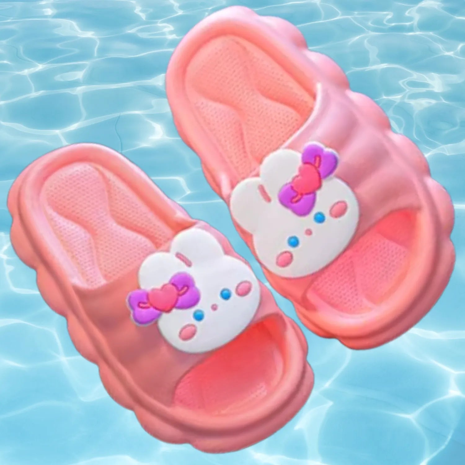 Chinelo infantil rosa bichinho meninos meninas e lazer