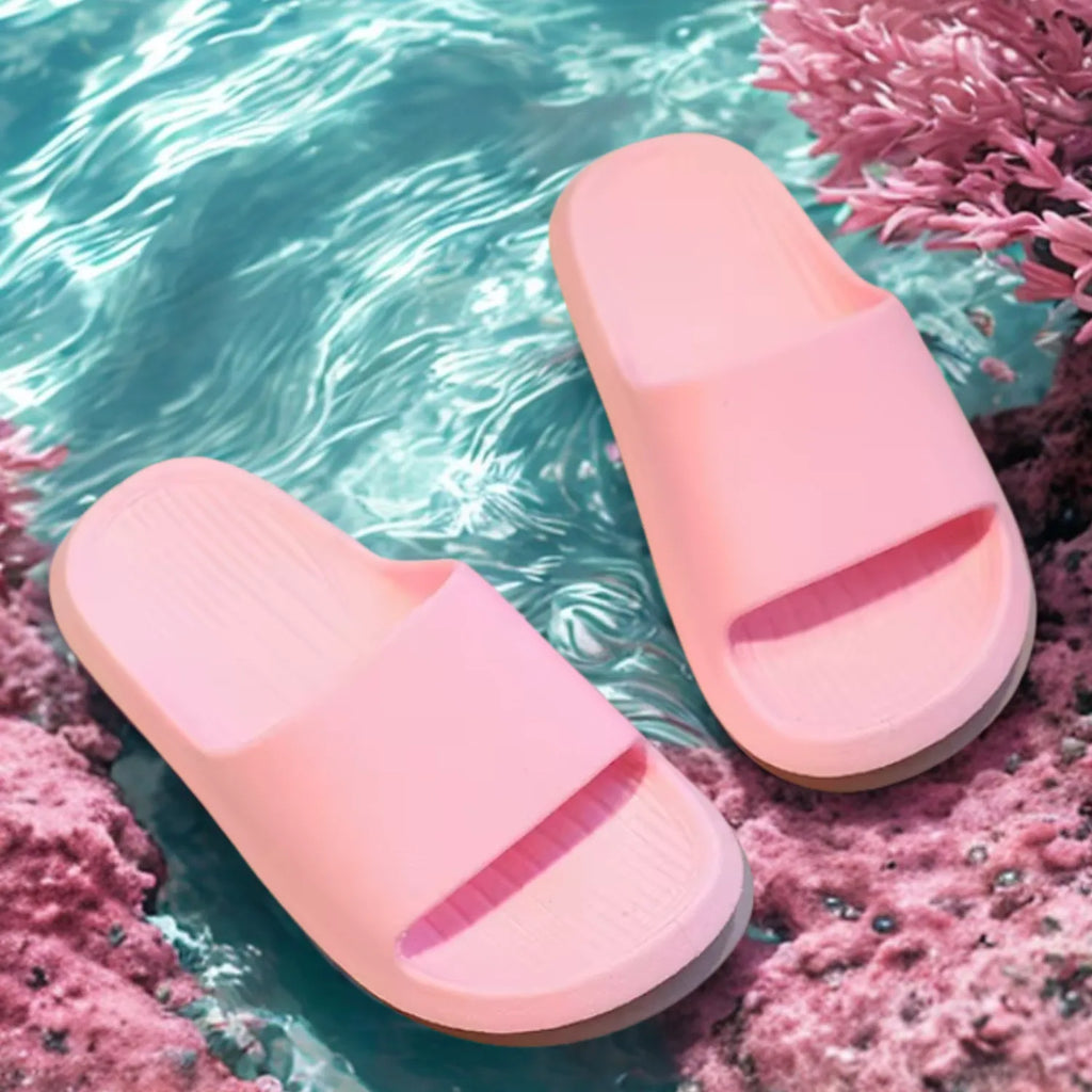 Chinelo infantil rosa claro meninas lazer