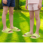 Chinelo infantil verde claro meninos meninas lazer