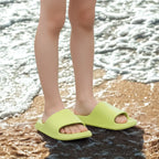 Chinelo infantil verde claro meninos meninas lazer