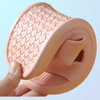 Chinelo rosa silencioso flexível confort