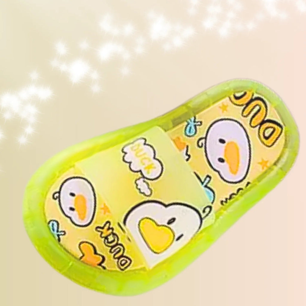 Chinelo sandalia infantil meninas meninos amarelo de led