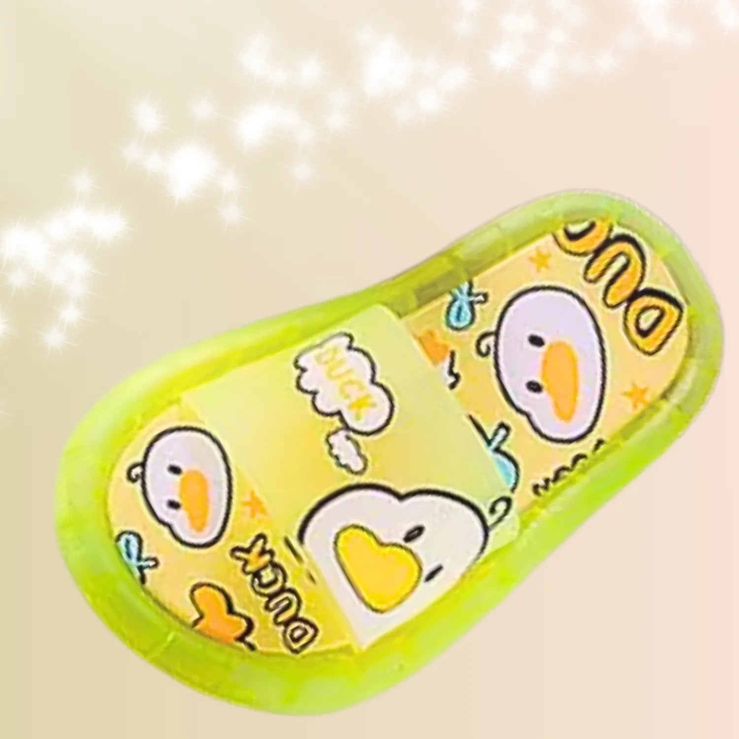 Chinelo sandalia infantil meninas meninos amarelo de led
