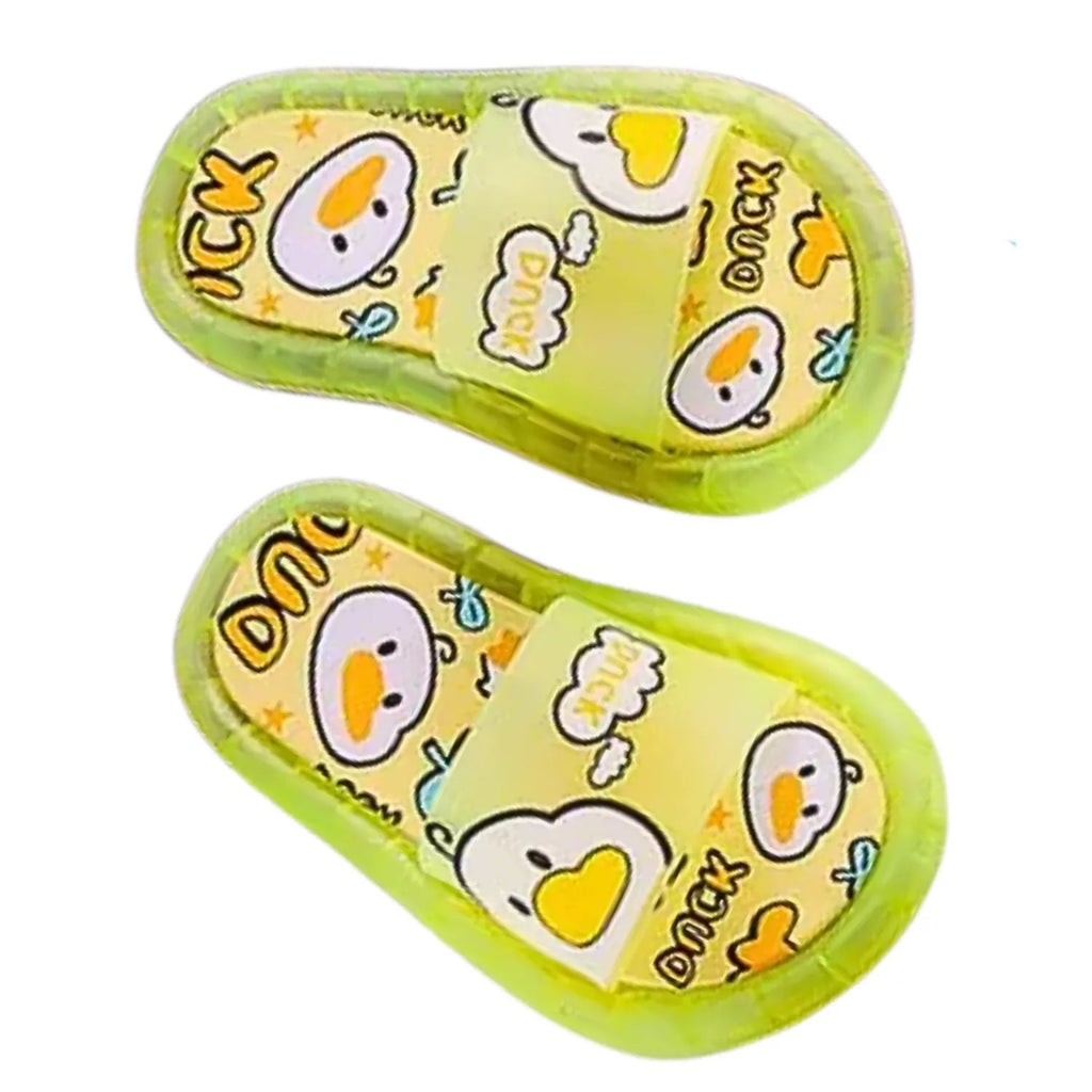 Chinelo sandalia infantil meninas meninos amarelo vistoso