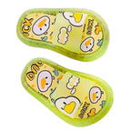 Chinelo sandalia infantil meninas meninos amarelo vistoso