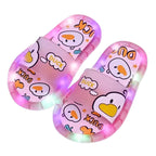 Chinelo sandalia infantil meninas meninos rosa led
