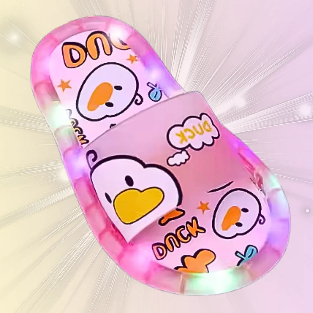 Chinelo sandalia infantil meninas meninos rosa led