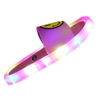 Chinelo sandalia infantil meninas meninos rosa claro de led