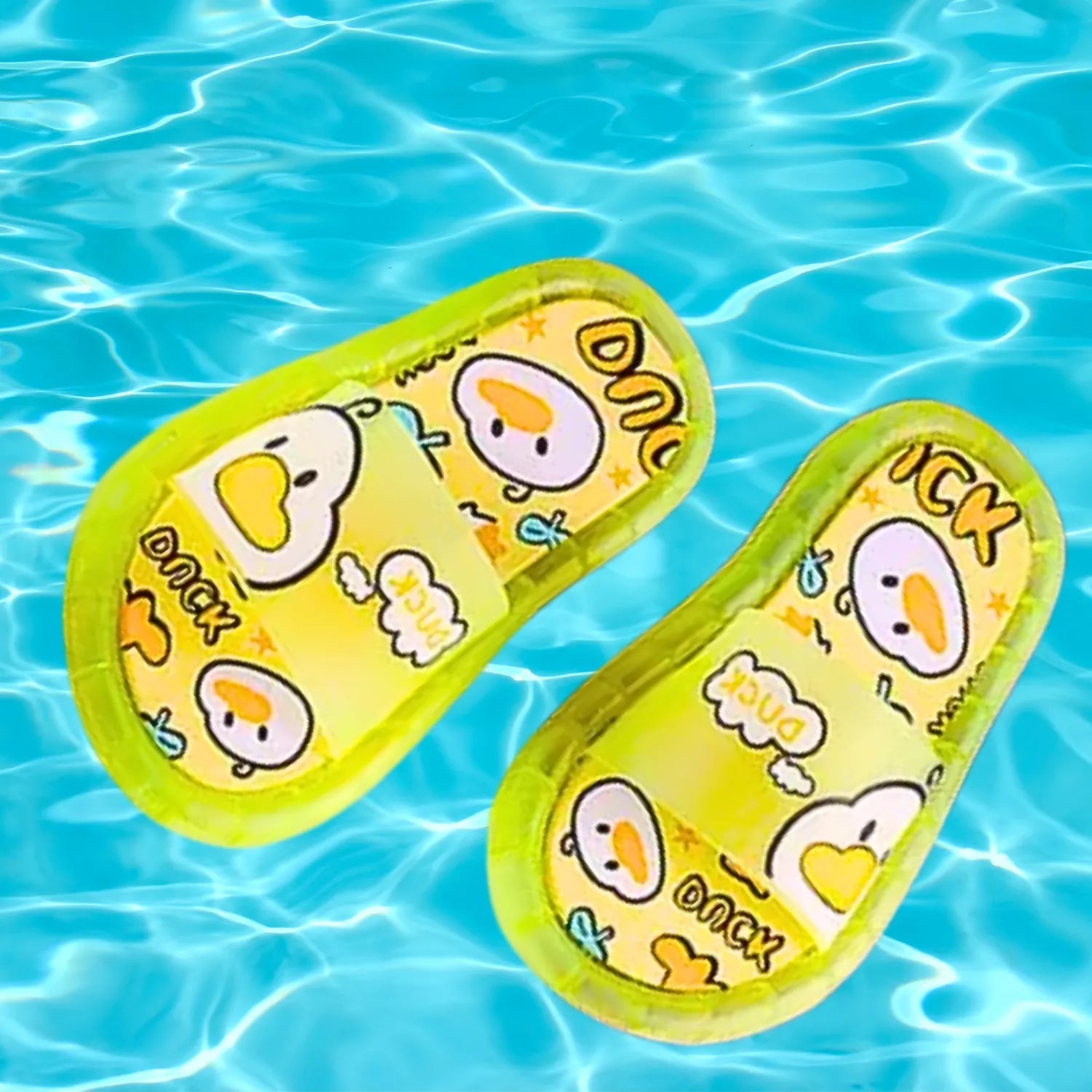 Chinelo sandalia infantil meninas meninos amarelo água claro led