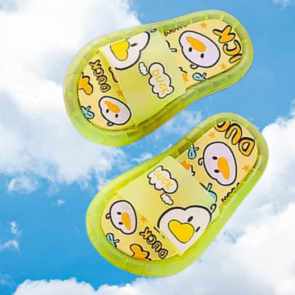 Chinelo sandalia infantil meninas meninos amarelo frescor macio e led
